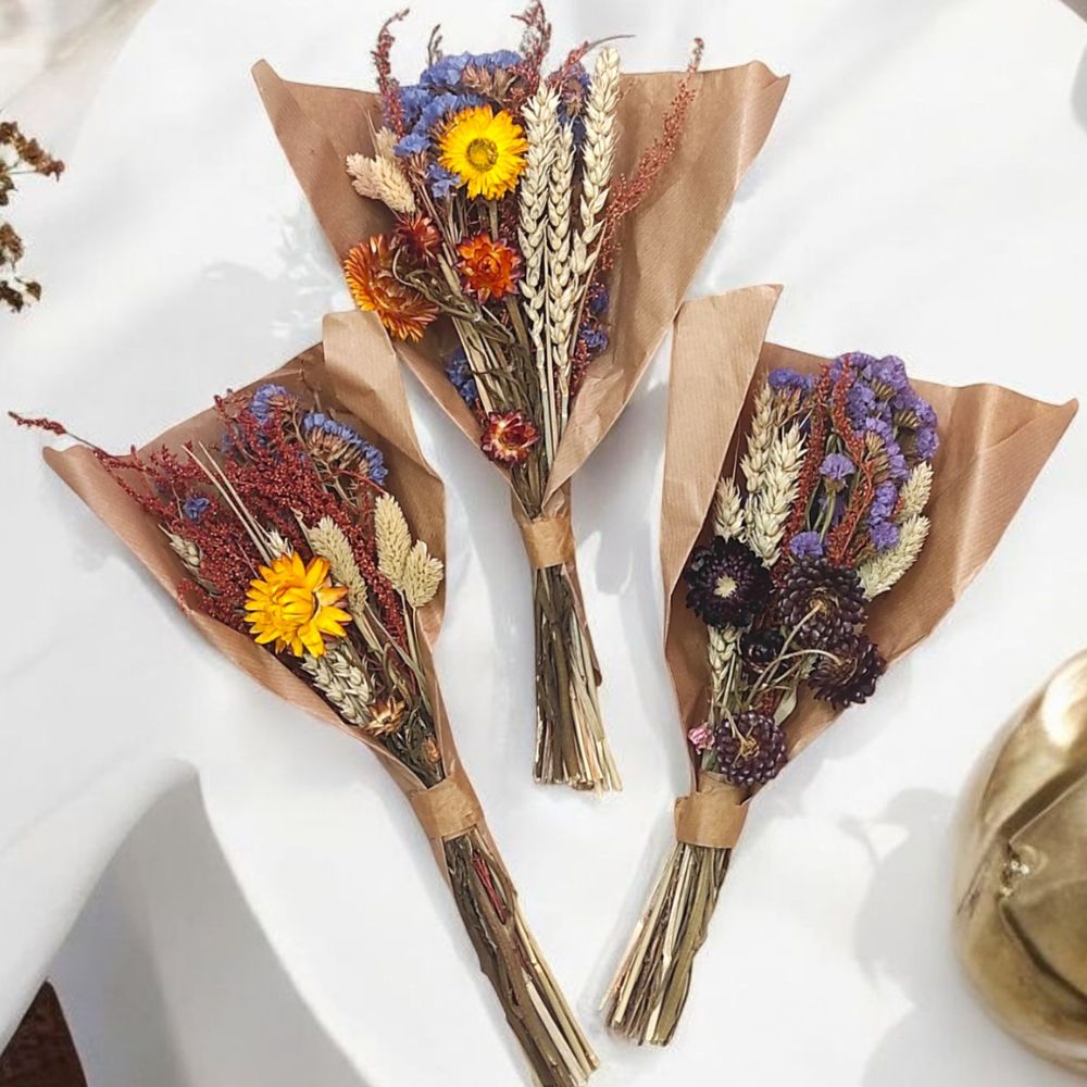 Mini bouquet fiori di campo – Coltivati nei Paesi Bassi 2 Mini Bouquet fiori colorati secchi