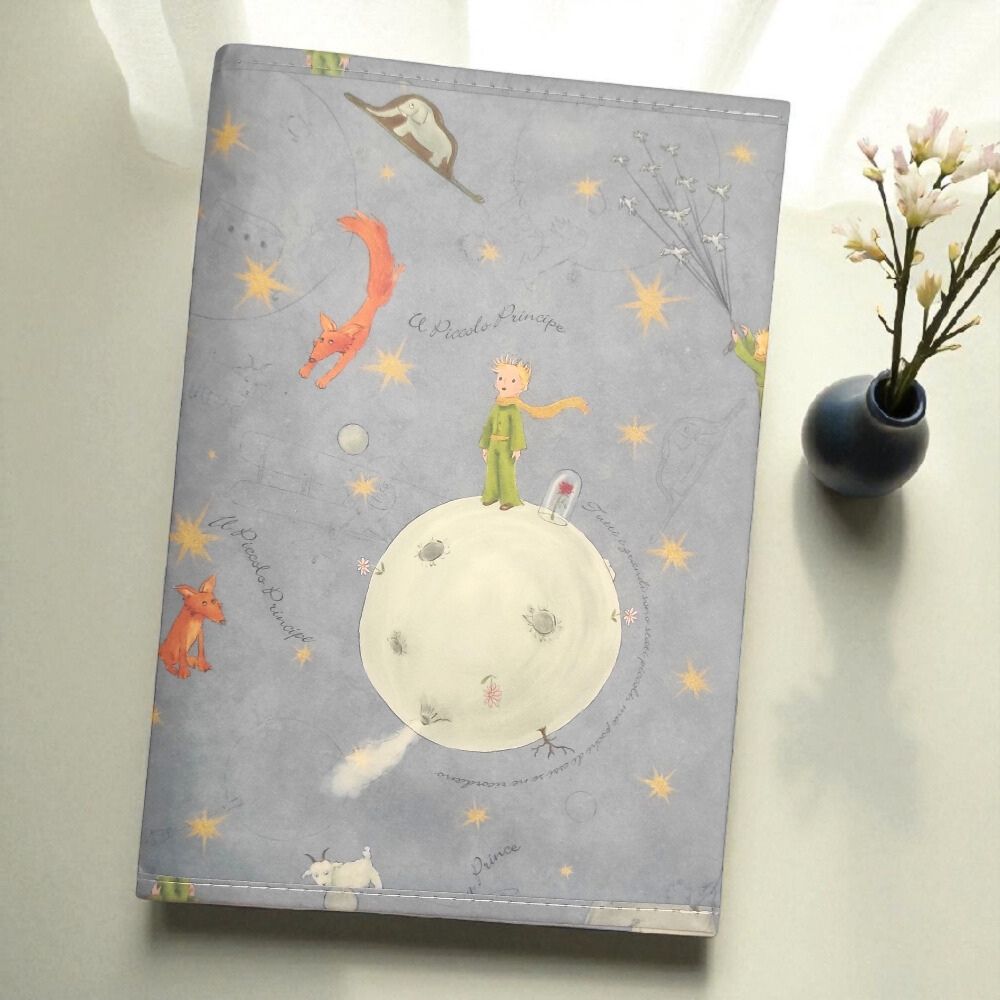Cover Piccolo Principe in carta lavabile celeste