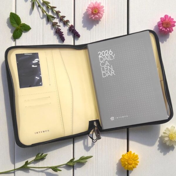 Porta agenda gialla