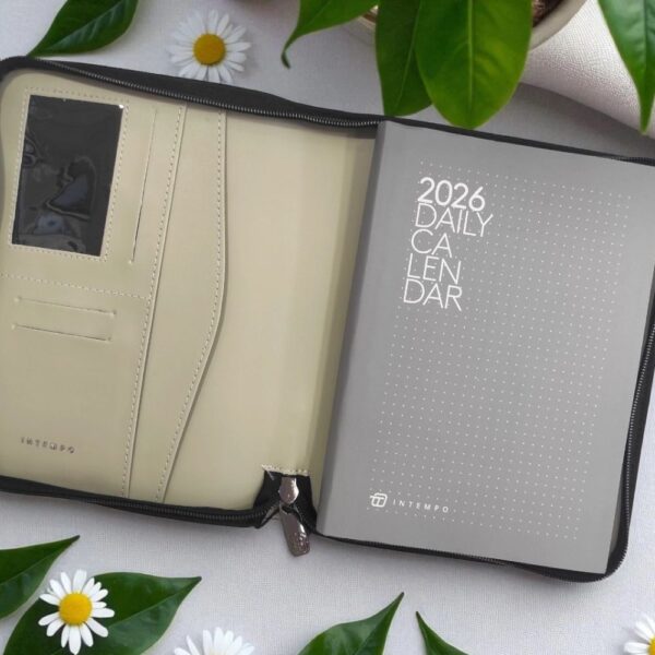 Porta agenda verde salvia